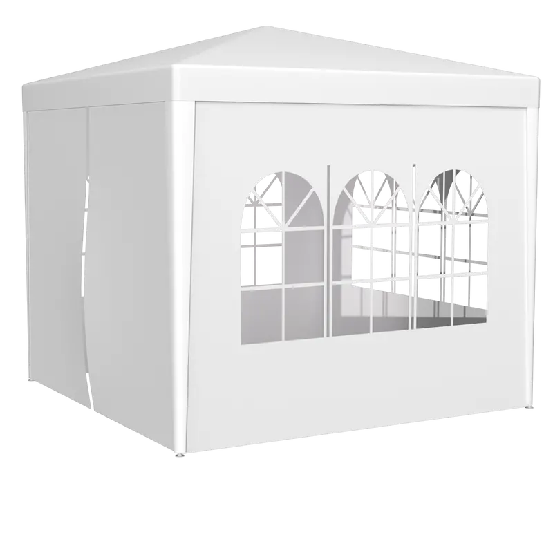 10×10 FT Heavy-Duty Pop-Up Canopy Tent – Waterproof Commercial Shelter with 4 Sidewalls & Sandbags