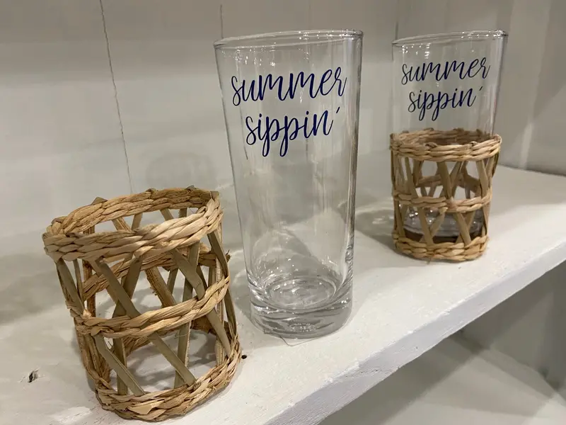 15 oz Summer Sippin Tumbler Glass