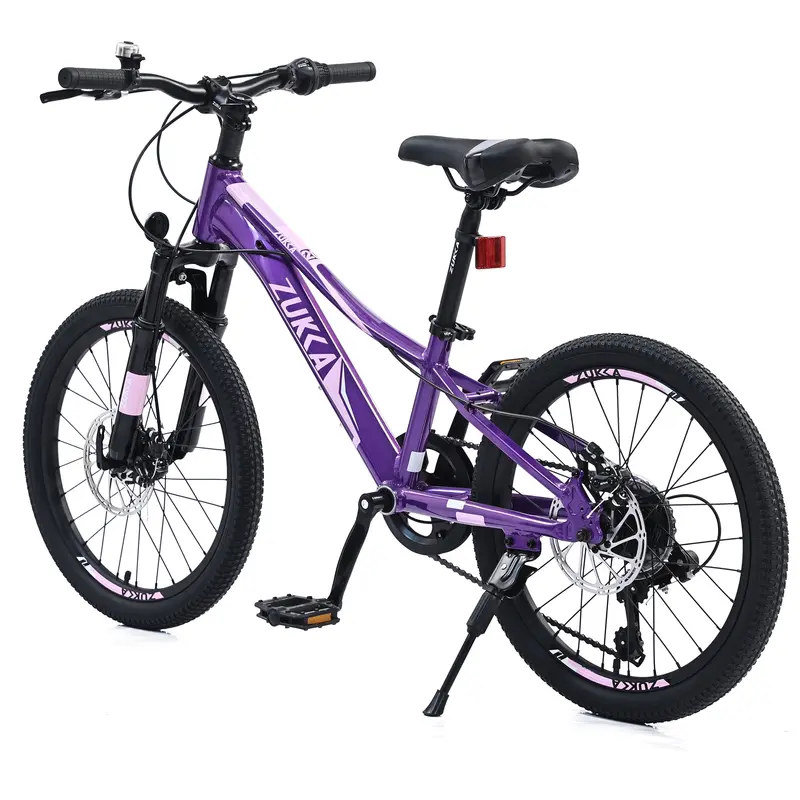20-Inch Youth/Adult Mountain Bike – 7-Speed Gearing, Dual Disc Brakes, Front Suspension