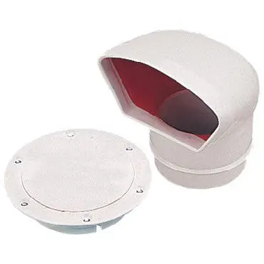 3-Inch PVC Low-Profile Cowl Vent in Red