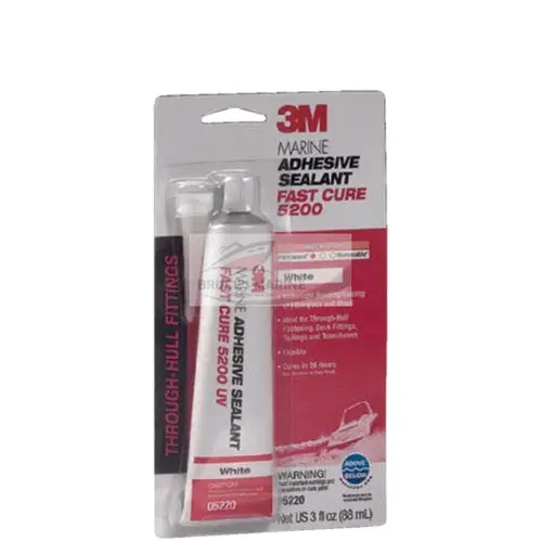 3M 5200 Fast-Cure Polyurethane Sealant – White, 3 oz Tube