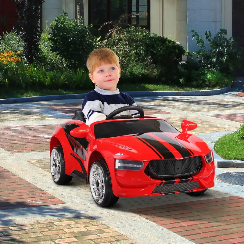 6V Ride-On Car for Toddlers – Remote-Controlled Electric Vehicle with MP3 Player, LED Lights, and Birthday Gift Appeal