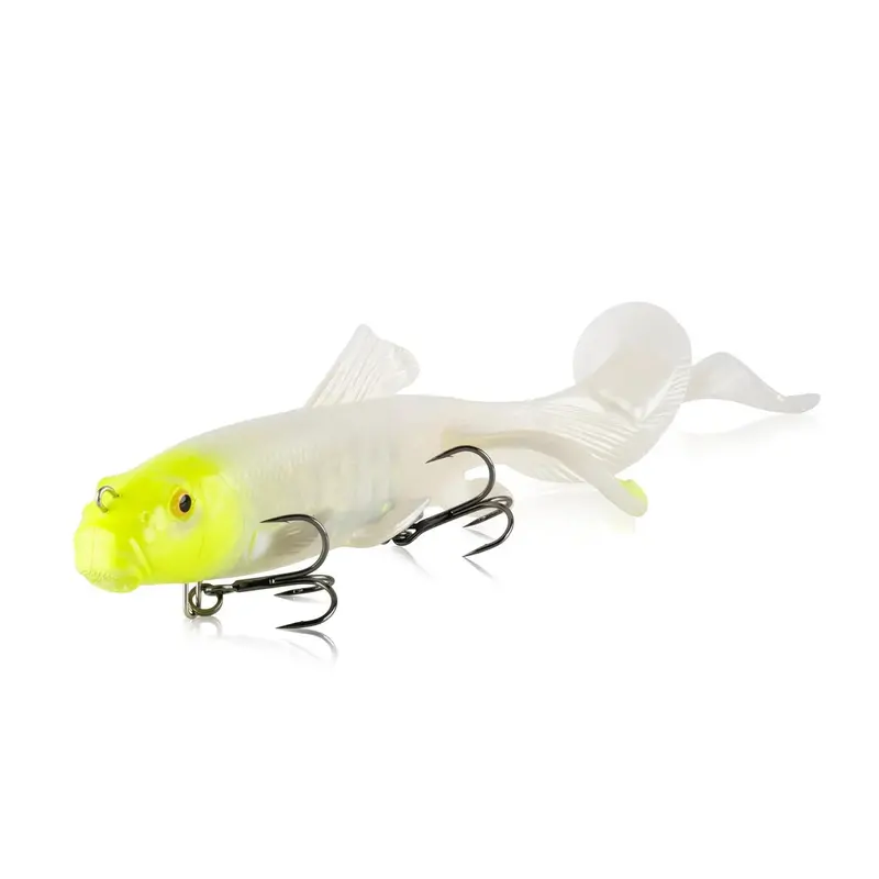 9-Inch 3D Sucker X-Tail Lure – Lemon Head Flash