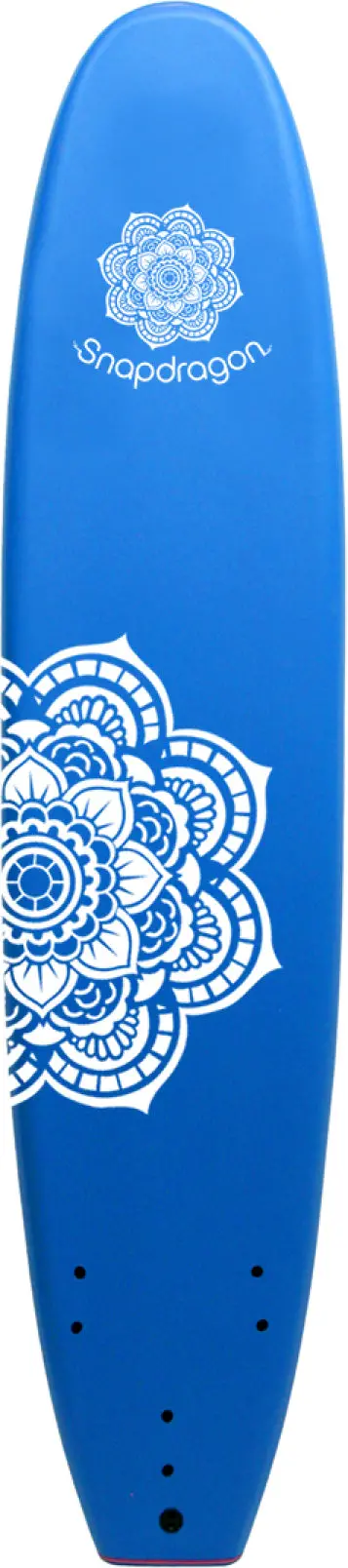 9′ Snapdragon Flower-Print Soft-Top Surfboard – Vibrant Design, Beginner-Friendly