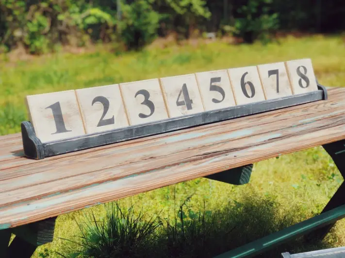 Alphabet Letter Tiles in Display Tray