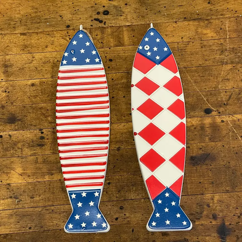 Americana-Style Fish Wall Hangers
