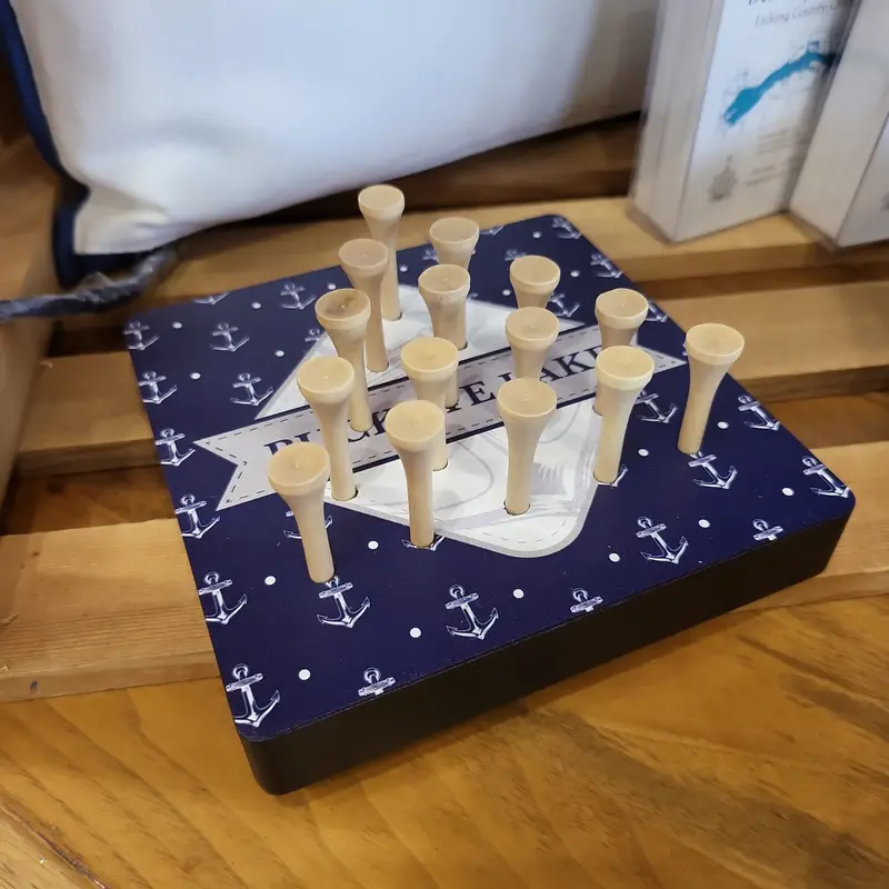 Anchor-Branded Wooden Peg Game for Lakeside Fun