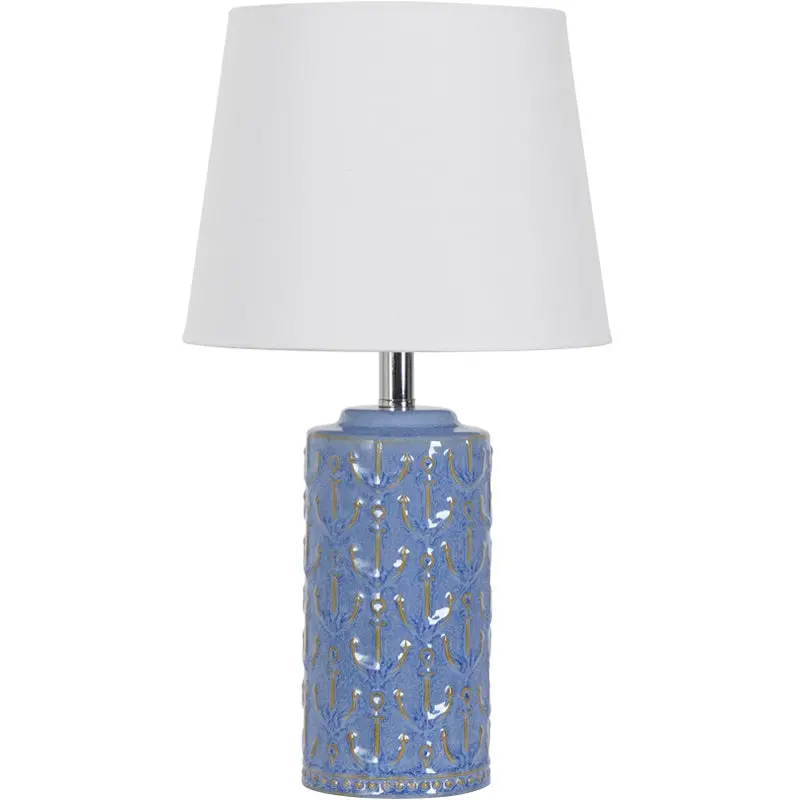 Anchor-Embellished Table Lamp