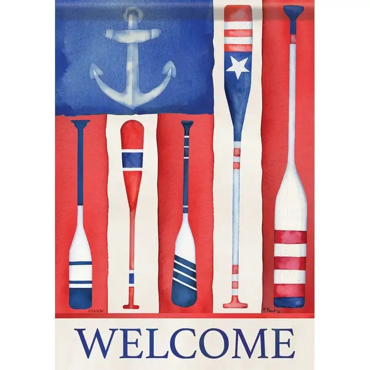 Anchor & Oars Garden Flag – Weather-Resistant Design