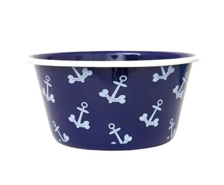Anchor-Themed Pet Food Bowl
