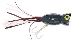 Arbogast Hula Popper Topwater Lure – 3/8 oz, Black