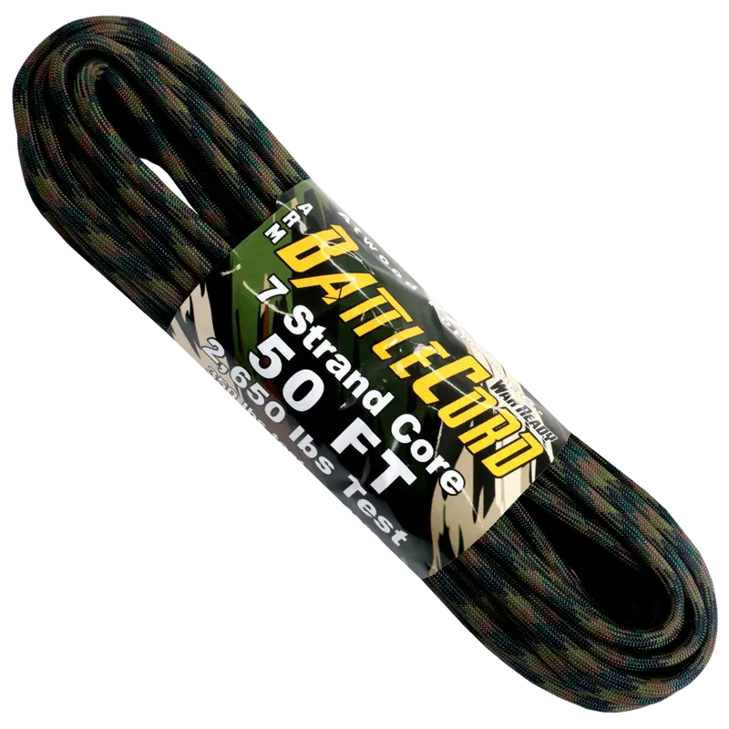 Atwood Battlecord Resistance Band – 2650 lb Test, 50ft Kevlar-Core Training Cord