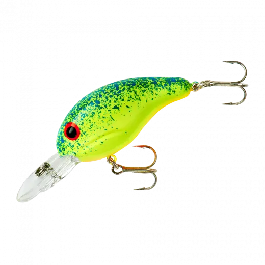 Bandit 4–8 Foot Diving Crankbait – 2-Inch, 1/4-Ounce, Blue Splatter Back