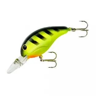 Bandit 4–8 Foot Diving Crankbait – 2-Inch, 1/4-Ounce, Chartreuse with Black Stripe