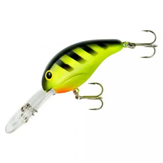Bandit Crappie Minnow Lure – 2 Inch, 3/8 oz, Chartreuse with Black Stripe