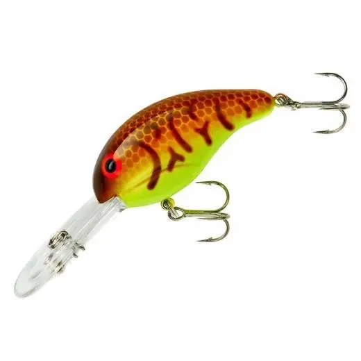 Bandit Crawfish Chartreuse Lure – 3/8 oz, 2 in, 8–12 ft Dive