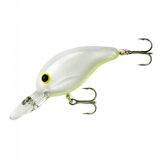 Bandit Shallow-Diving Crankbait – 2 in, 1/4 oz, Pearl Chartreuse Belly