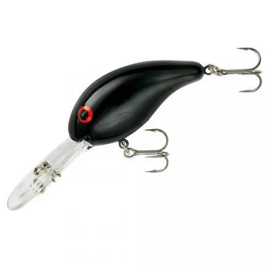 Bandit Solid Black Red Eye – 2-Inch, 0.375-Ounce Crankbait (8–12 Foot Range)