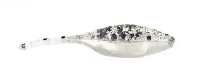 Bass A Tiny Shad Soft Plastic – 1.5 Inches, Silver Phantom, 15-Pack
