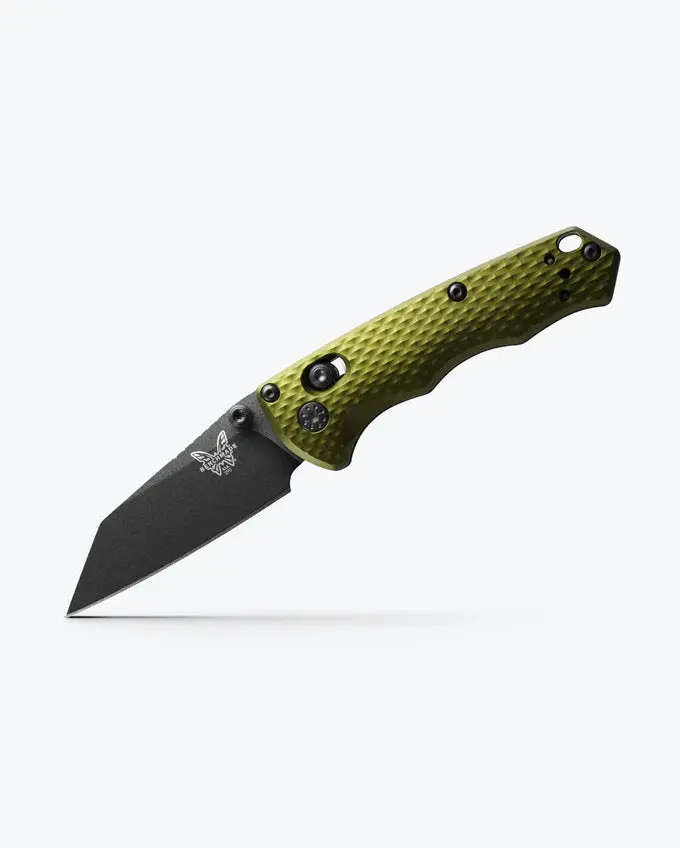 Benchmade Full Immunity 290BK-2 Wharncliffe Knife – Woodland Green Aluminum Frame