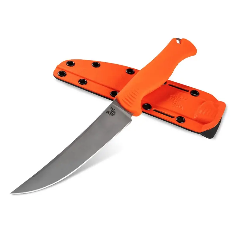 Benchmade Meatcrafter 15500 Hybrid Knife – Orange Santoprene Handle for Butchering