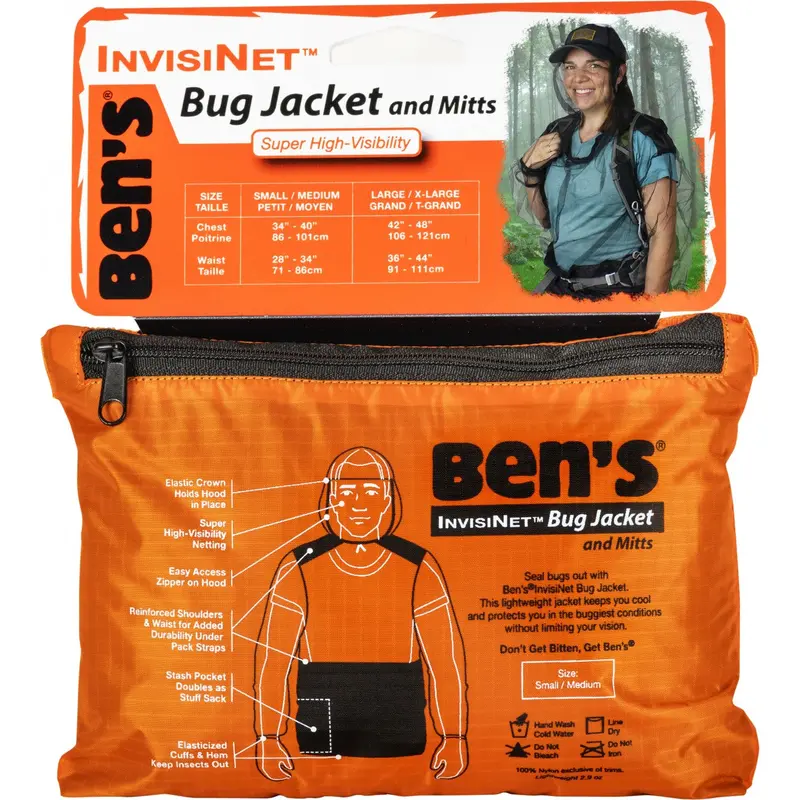 Ben’s InvisiNet Insect-Repellent Jacket with Integrated Mitts