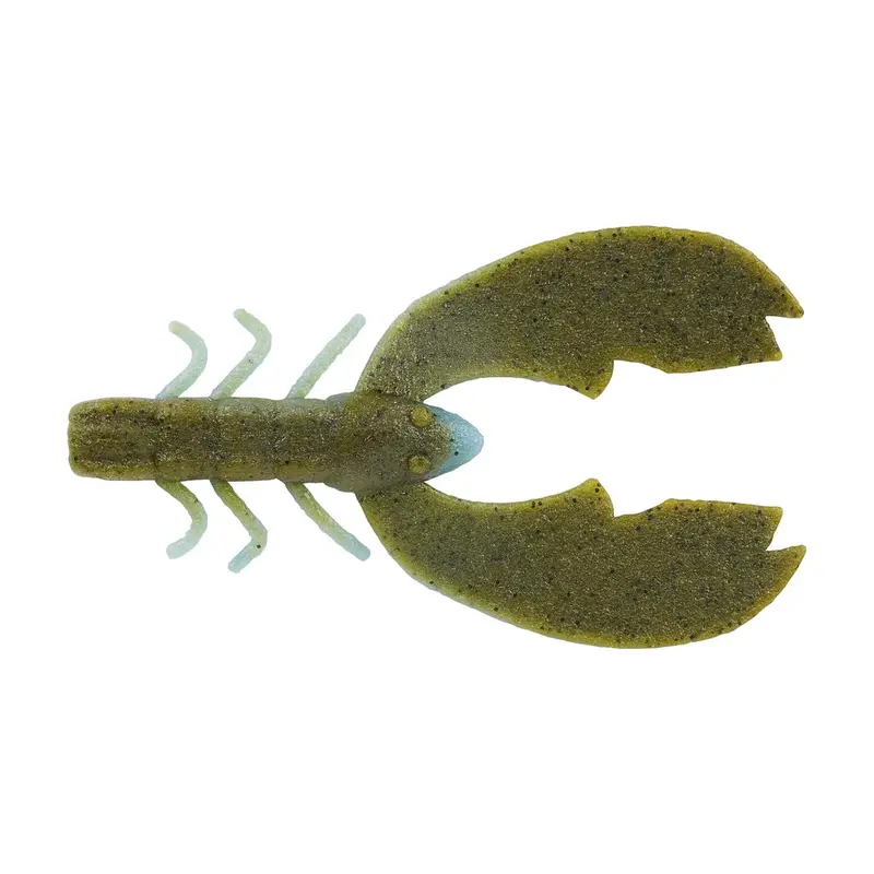 Berkley PowerBait MaxScent Chigger Craw – 3 in, Blue Craw (8-Pack)