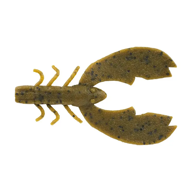 Berkley PowerBait MaxScent Chigger Craw – 3 Inches, Green Pumpkin, 8-Pack