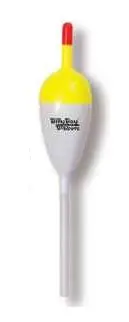 Betts Balsa Slip Float – Oval, 3/4″, Crisp White, 18-Pack