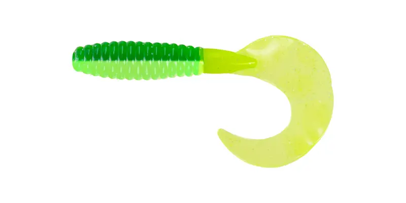 Big Bite 2-Inch Fat Grub – Tractor Green Hue, 10-Pack