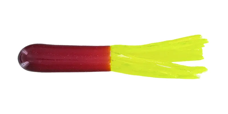 Big Bite Crappie Tubes – 1.5-Inch, Purple/Chartreuse, 10-Pack