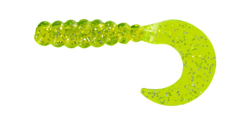 Big Bite Fat Grub – Chartreuse/Shiner, 2-Inch, 10-Pack
