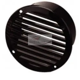 Black ABS Round Hose Vent – 4-Inch Diameter