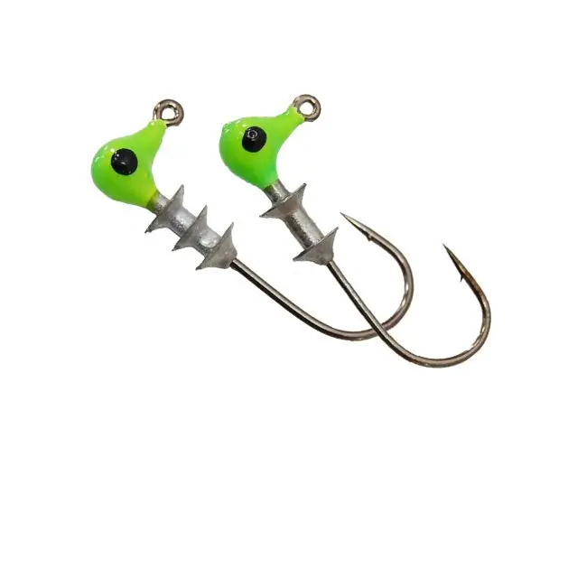Bobby Garland Dockt’r Shooter Jig Head – 1/32 oz, Chartreuse, 10-Pack