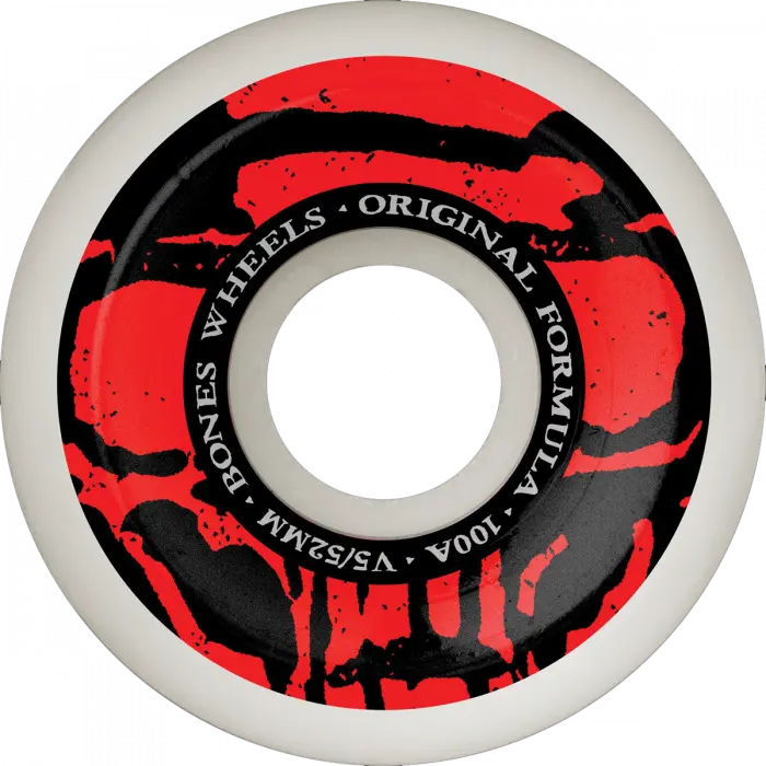 Bones 100s OG V5 Mummy Skulls 52mm 100A White Wheels