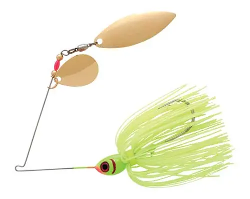 Booyah Blade Willow Spinnerbait – 3/8oz, Double Willow, Snow White