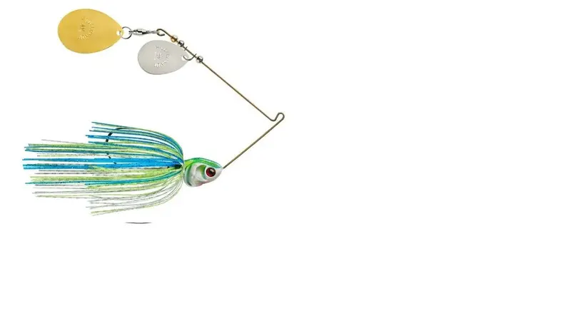 Booyah Covert – 0.5-Ounce White/Chartreuse/Blue Glow-Willow Tandem