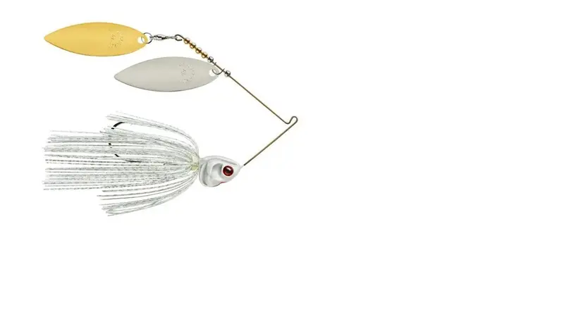 Booyah Covert 3/4 oz Parallel Head Spinnerbait – White/Silver