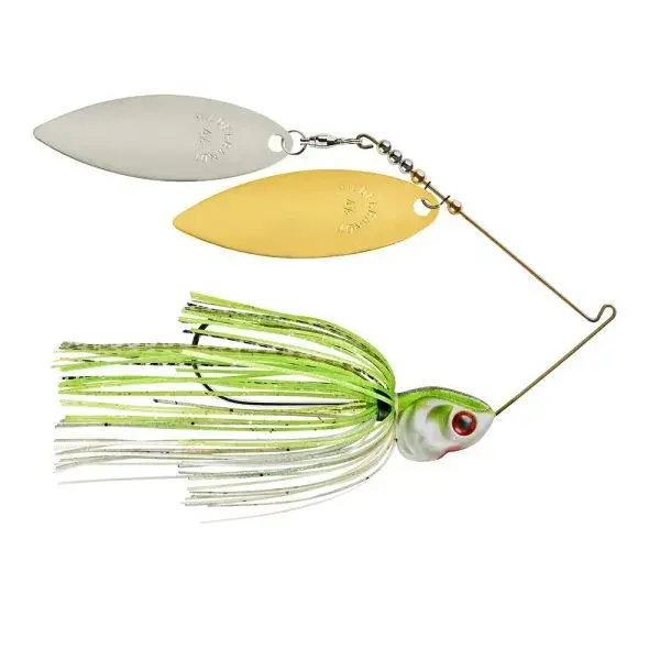 Booyah Covert JC Special Spinnerbait – 1/2 oz Green/Chartreuse Willow Leaf