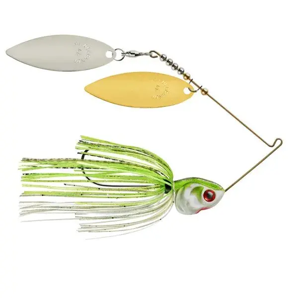 Booyah Covert JC Special Spinnerbait – 1 oz Green/Chartreuse Willow Leaf