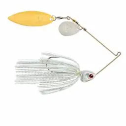 Booyah Covert Tandem Willow Spinnerbait – 3/4 oz, White Only