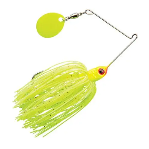 Booyah Micro Pond Magic Spinnerbait – 1/8oz, Lightning Bug