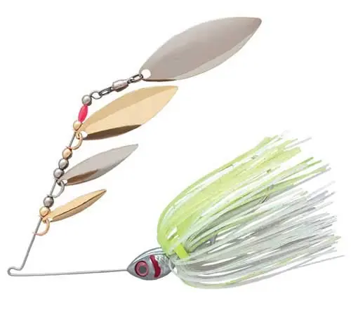 Booyah Super Shad Spinnerbait – 3/8 oz Silver-Chartreuse