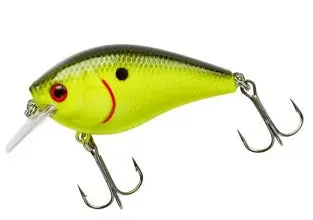 Booyah XCS1 Crankbait – 2 5/16 in, 1/2 oz, Black Chartreuse