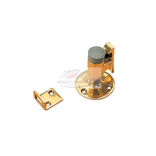 Brass Door Stop and Catch Combo – Dual-Function Hardware (222712-1)