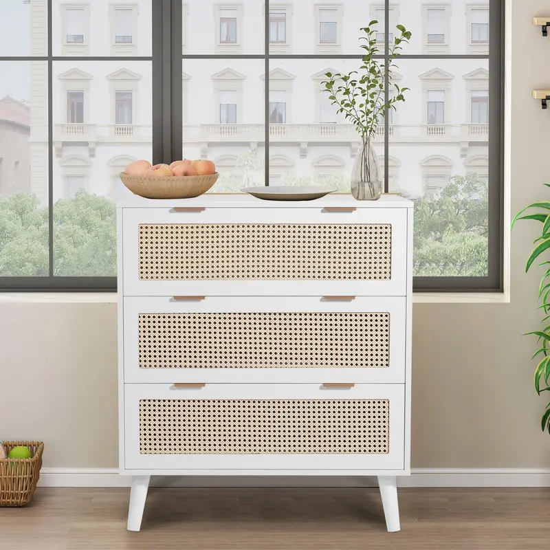 BTMWAY 3-Drawer Bedroom Dresser – Compact Chest of Drawers with Nightstand Function & Modern Design