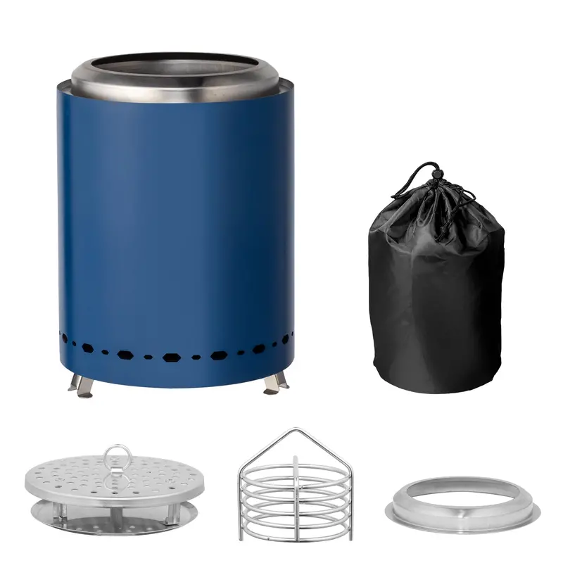 BTMWAY Portable Wood-Burning Camping Stove – Compact Alcohol-Fueled Outdoor Heater with Carry Bag for Tents, Hunting & Backcountry Cooking