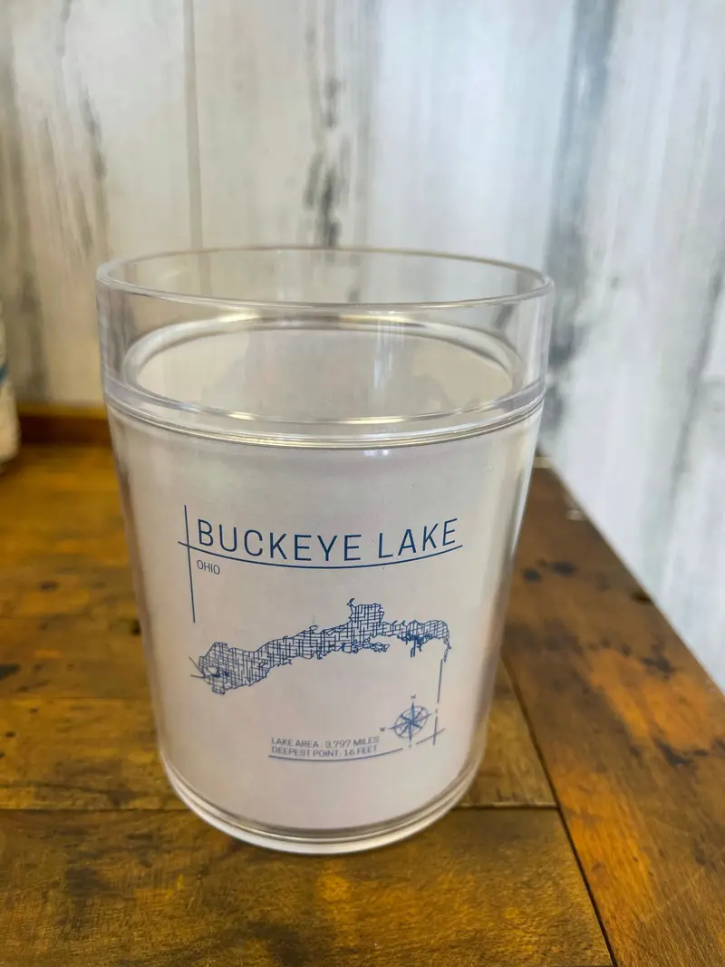 Buckeye Lake Acrylic Tumbler – 14 oz Clear Drinkware
