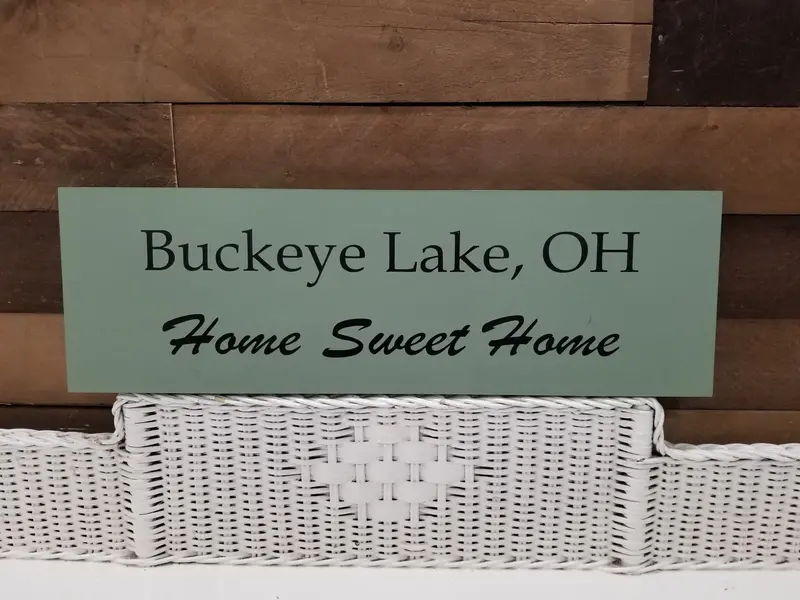 Buckeye Lake ‘Home Sweet Home’ Wooden Wall Sign