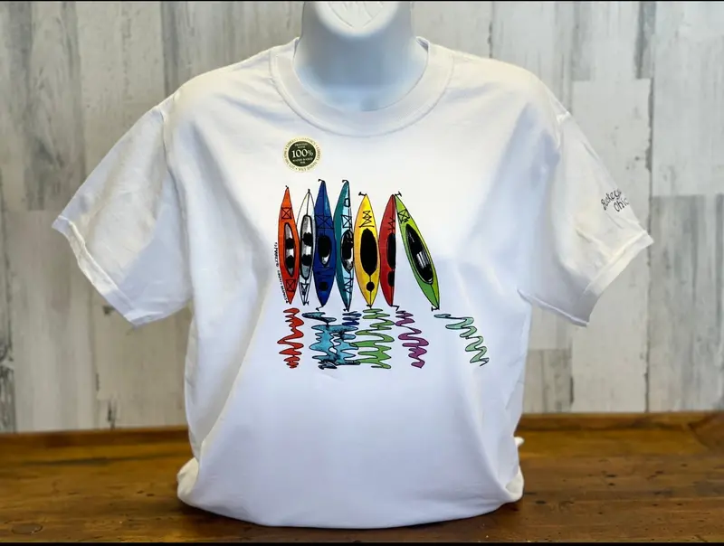 Buckeye Lake Kayak Reflections Adult T-Shirt